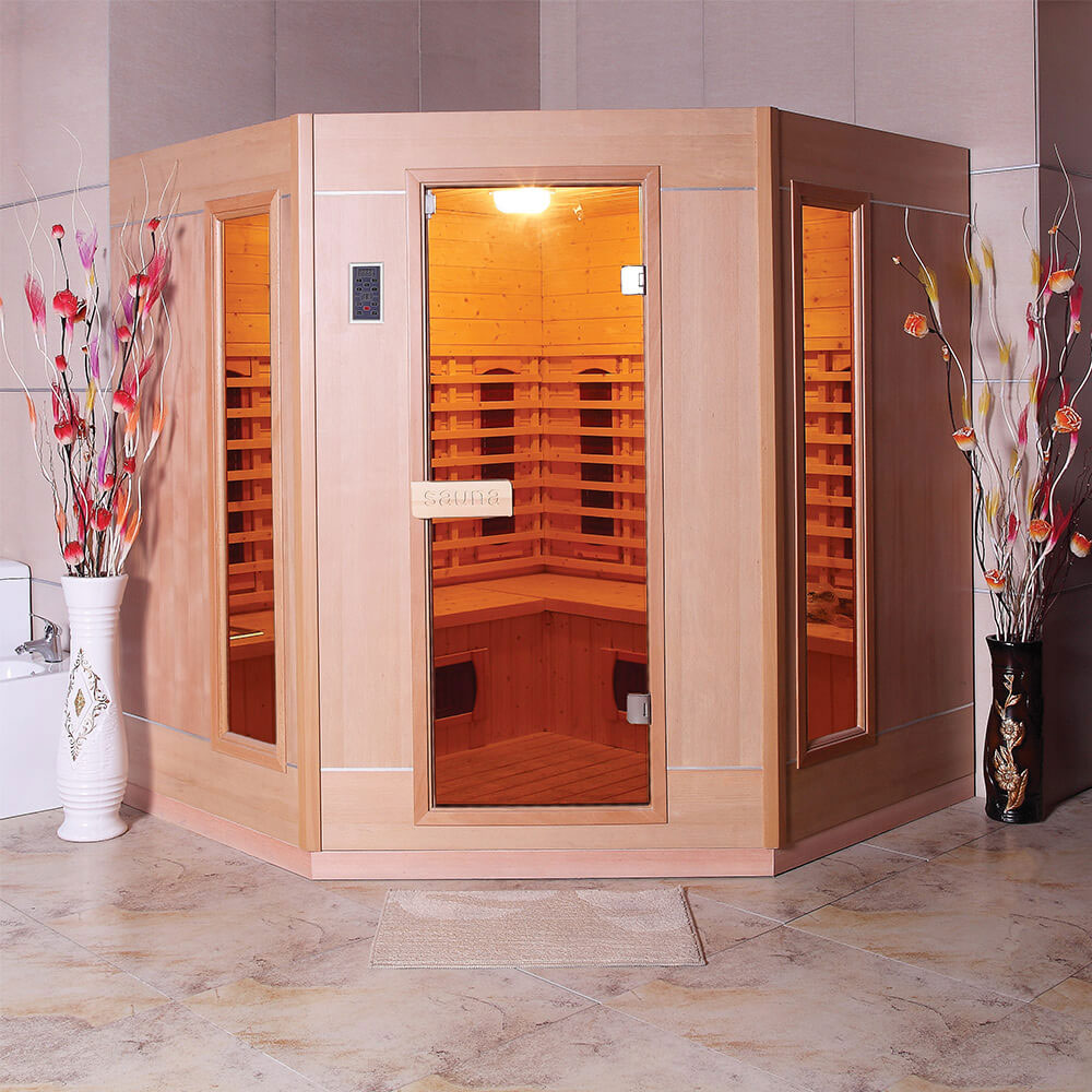 HS-SR180JX far infrared sauna room/infrared sauna shower combination